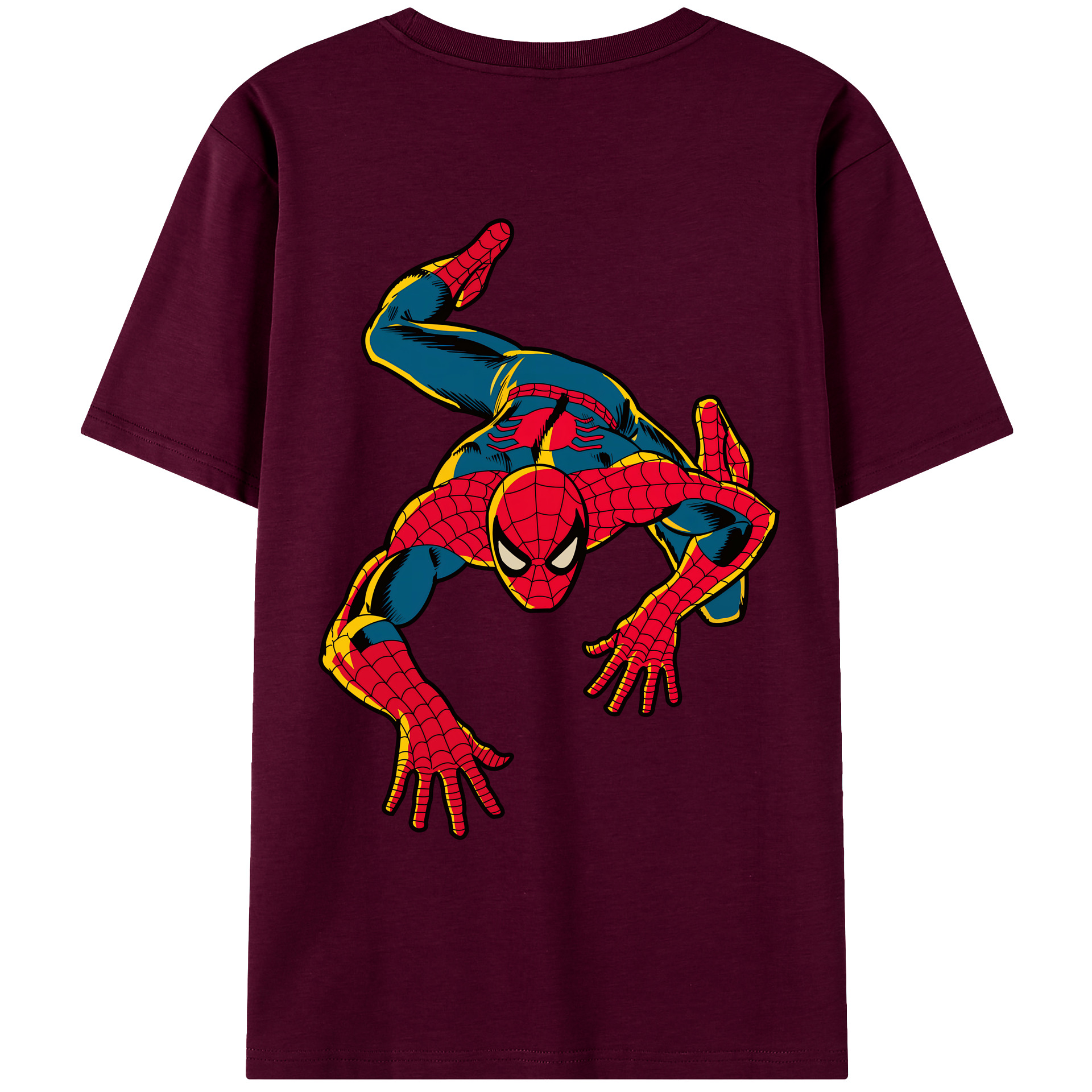 （画像用） Spider Man スパイダーマン レディース半袖Tシャツ(バックプリント)
